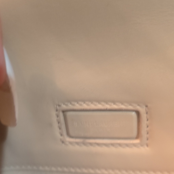 Saint Laurent Cream Satchel Leather Bag AUTHENTIC - Picture 5 of 13